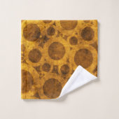 Grunge Gold Brown Steampunk Pattern Bath Towels Bad Handdoek (Wasdoekje)