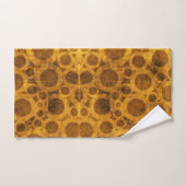 Grunge Gold Brown Steampunk Pattern Bath Towels Bad Handdoek (Handdoek)