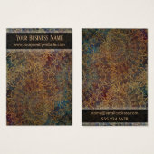 Grunge Gold Mandala Porte-oreilles Cartes d'affich (Devant & derrière)