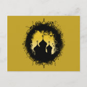 Grunge-Goth Gold and Black Ramadan Mosque Briefkaart (Voorkant)