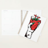 Grunge Gothique Porte-Mains Coeur Oeuvre (Devant avec enveloppe)