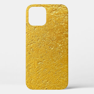 Grunge goud of folie achtergrond en textureabstrac iPhone 12 hoesje
