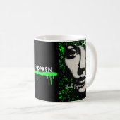 Grunge & Grace Mug - Neon Graffiti "FKDPRSN" (Devant droit)