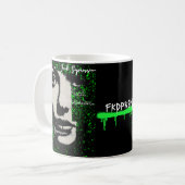 Grunge & Grace Mug - Neon Graffiti "FKDPRSN" (Devant gauche)