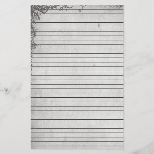 Grunge Graphic Stationery - gevoerd Briefpapier (Voorkant)