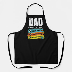 Grunge Grappige Pap Checklist Schort