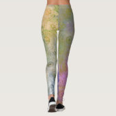 Grunge Green et Purple Leggings (Dos)