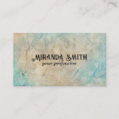 Grunge Grijs Aangepaste QR Code Visitekaartje (Voorkant)