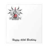 Grunge Guitar and Skull Notitieblok (Voorkant)