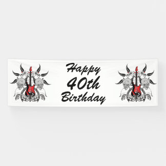 Grunge Guitar and Skull Spandoek