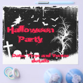 Grunge Halloween Feestflyer Flyer (Enkel)
