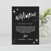 Grunge Halloween programme de mariage Bienvenue Ca (Debout devant)