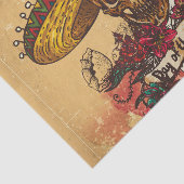 Grunge, halloween, schedel, mexicaans pet, dag van tissuepapier (Detail)