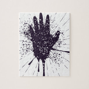 Grunge Hand met Gestures Legpuzzel