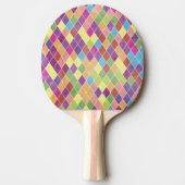 Grunge Harlequin Pattern Tafeltennisbatje (Voorkant)