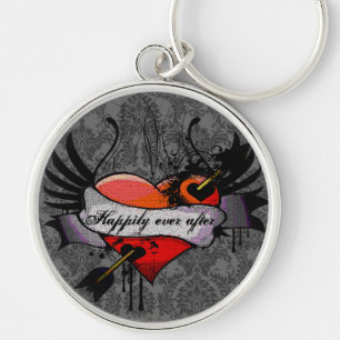 Grunge Hart Gelukkig Tot In De Eeuwigheid Honeymoo Sleutelhanger