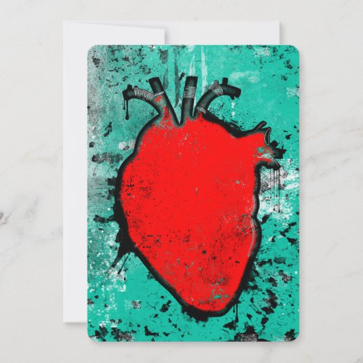 grunge hart kaart (Voorkant)