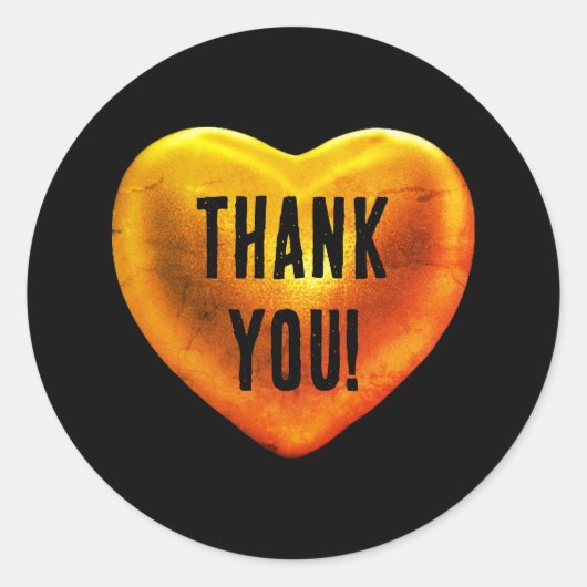 Grunge hart klassieke ronde sticker (Voorkant)