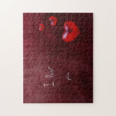 Grunge harten - Puzzle Legpuzzel (Verticaal)