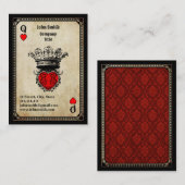 Grunge Hartenvrouw Visitekaartje (Voorkant / Achterkant)