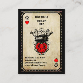 Grunge Hartenvrouw Visitekaartje