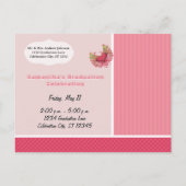 Grunge Hearts Class of Graduation Invitations Uitnodiging Briefkaart (Achterkant)