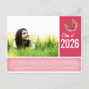 Grunge Hearts Class of Graduation Invitations Uitnodiging Briefkaart