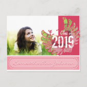 Grunge Hearts Class of Graduation Invitations Uitnodiging Briefkaart (Voorkant)