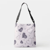 Grunge Hearts Crossbody Tas (Achterkant)
