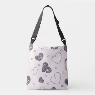 Grunge Hearts Crossbody Tas