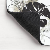 Grunge Hibiscus mousepad Muismat (Hoek)