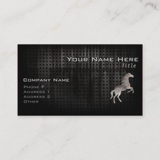 Grunge Horse Visitekaartje (Voorkant)