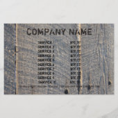 grunge hout Renovatie Timmerman Constructie Flyer (Achterkant)