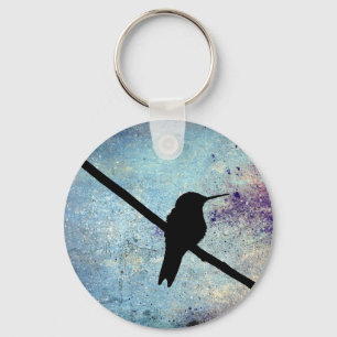 Grunge Hummingbird Sleutelhanger