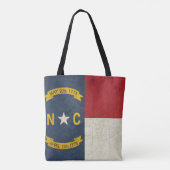 Grunge illustratie van North Carolina Tote Bag (Achterkant)