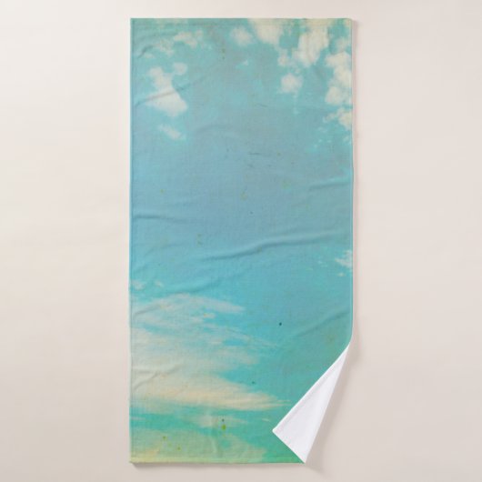 Grunge image of sky background, home decor, backgr badhanddoek (Badhanddoek)