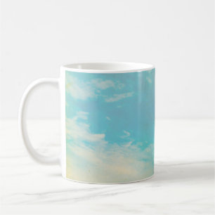 Grunge image of sky background, home decor, backgr koffiemok