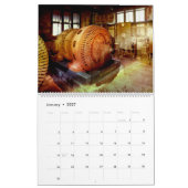 Grunge industrielle de calendrier mural (Jan 2027)