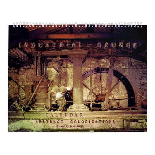 Grunge industrielle de calendrier mural (Protection)