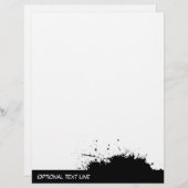 Grunge Ink Stain Modèle pour en-tête (Devant / Derrière)