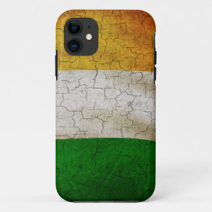 Grunge Ireland vlag iPhone 11 Hoesje