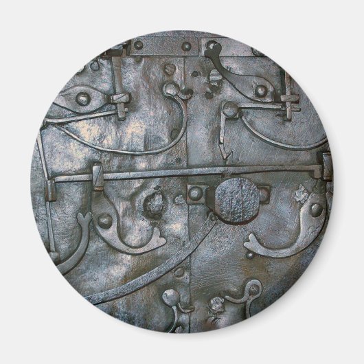 Grunge Iron Heavy Metal Magneet (Voorkant)