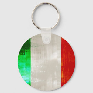 Grunge Italy flag for Italians of Italia - forza Sleutelhanger