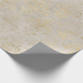  Grunge Ivory Damask Cadeaupapier (Hoek)