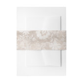  Grunge Ivory Damask Uitnodigingen Wikkel (Voorkant Voorbeeld)