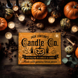 Grunge Jack Lantern's Candle Co Poster