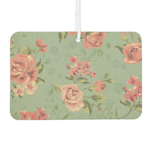 Grunge,jade,koraal,floraal,,shabbykic,rozen Luchtverfrisser