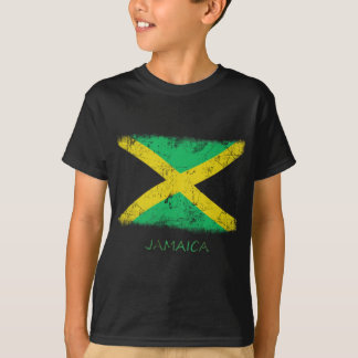 Grunge Jamaica Flag T-shirt