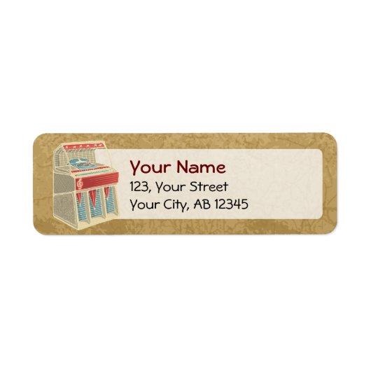 Grunge Jukebox Etiket (Voorkant)