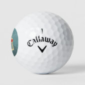 Grunge Jukebox Golfballen (Logo)
